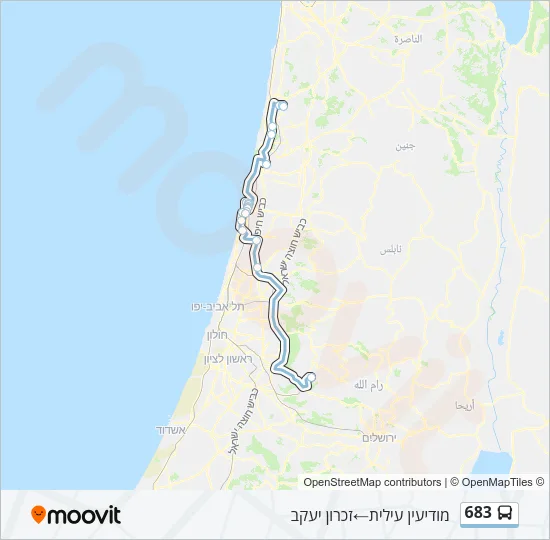 683 Bus Line Map