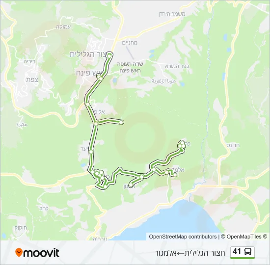 41 Bus Line Map