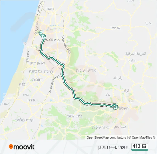413 Bus Line Map