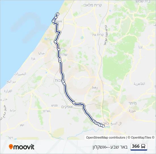 366 Bus Line Map