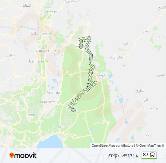 87 Bus Line Map