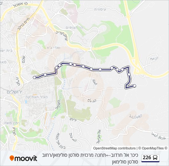 226 Bus Line Map
