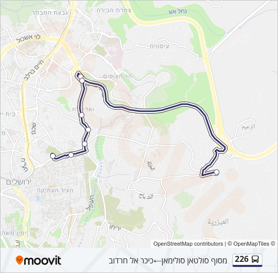 226 Bus Line Map