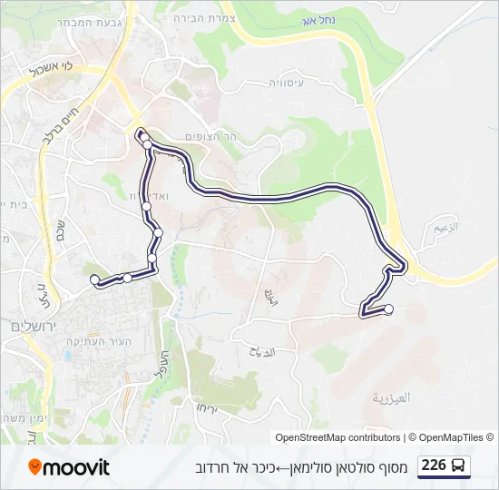 226 Bus Line Map