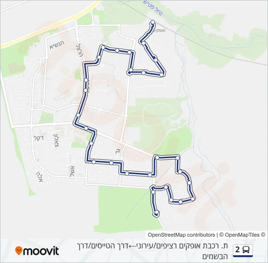 2 Bus Line Map