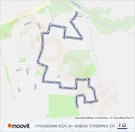 2 Bus Line Map