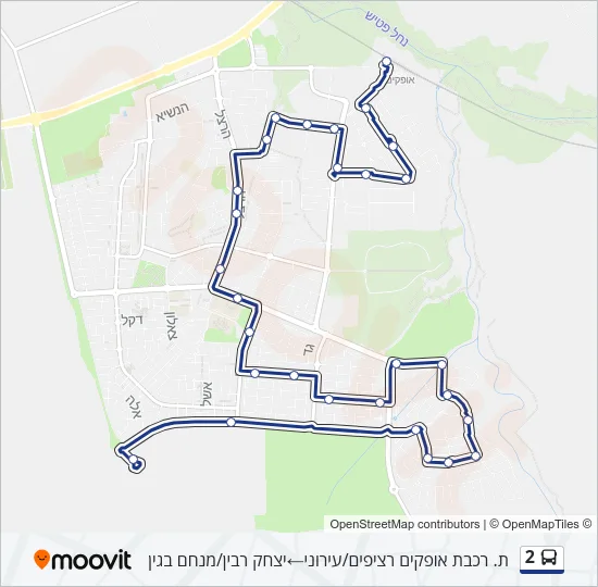 Автобус 2: карта маршрута