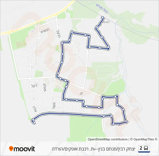 2 Bus Line Map