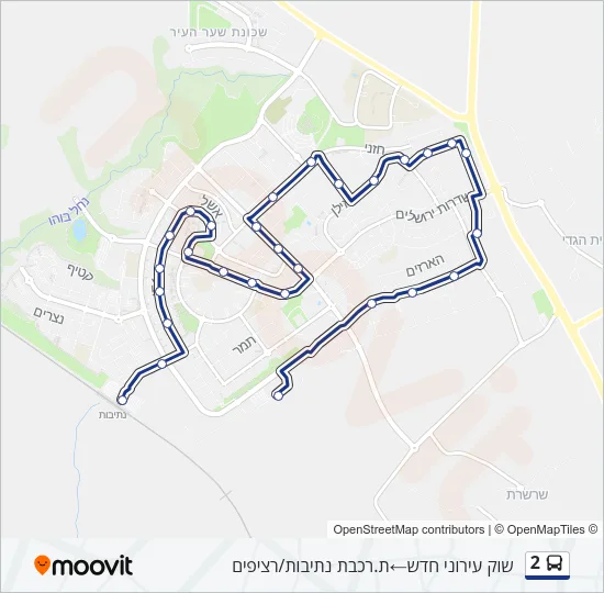 2 Bus Line Map
