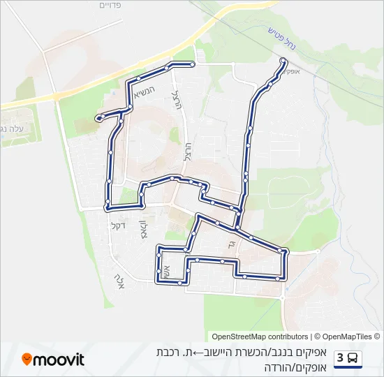 3 Bus Line Map