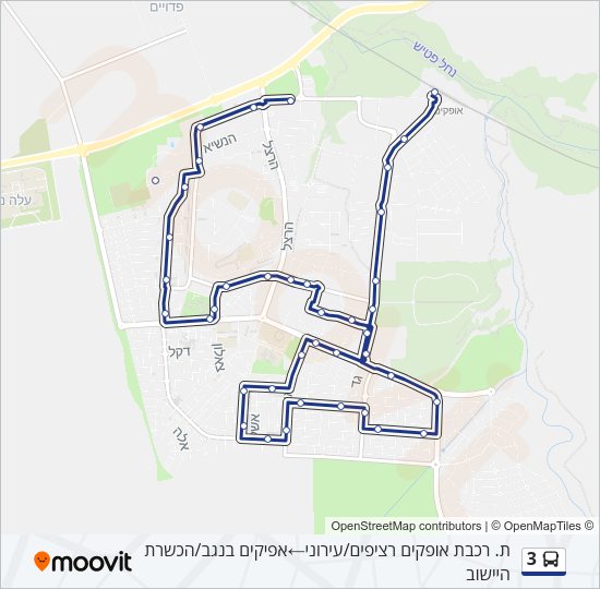 3 Bus Line Map