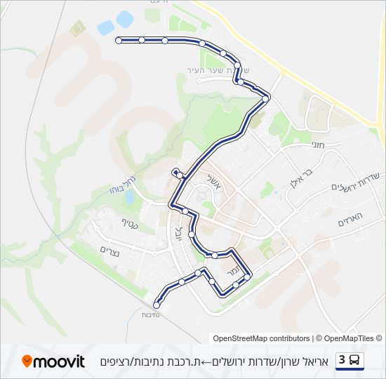 3 Bus Line Map