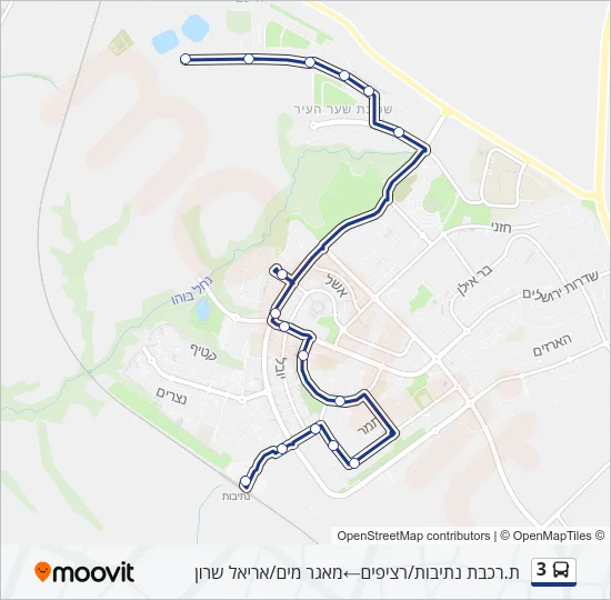 3 Bus Line Map