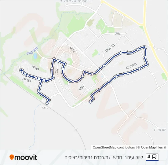 4 Bus Line Map