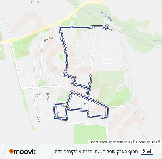 5 Bus Line Map