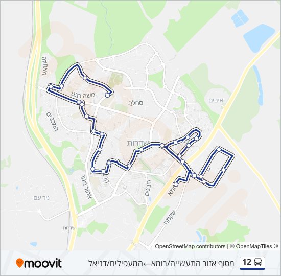 12 bus Line Map