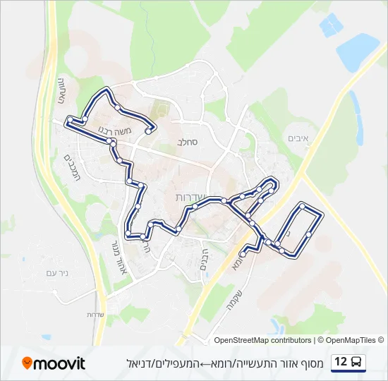 12 Bus Line Map