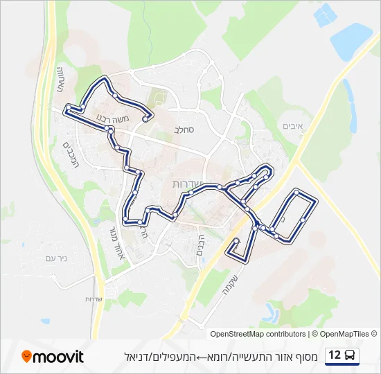 12 Bus Line Map