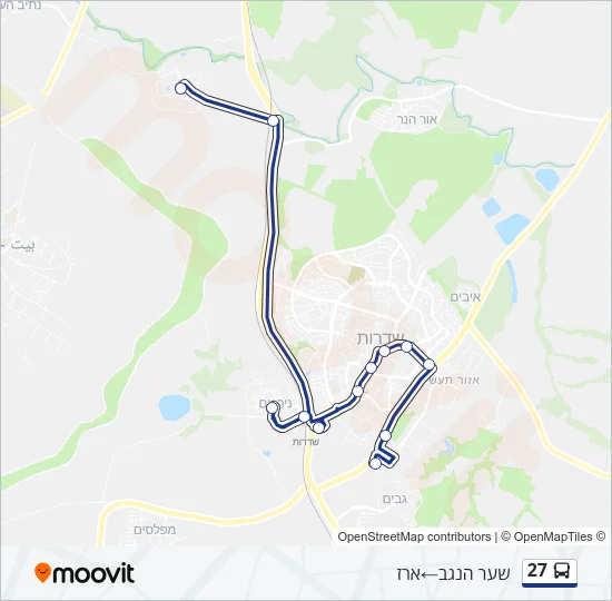 27 Bus Line Map