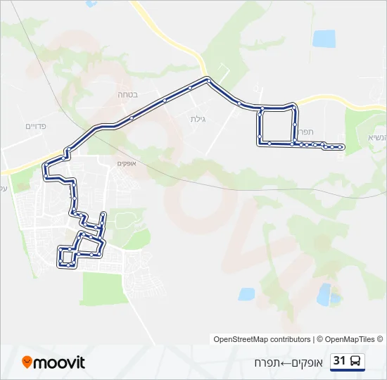 31 Bus Line Map