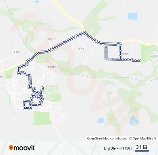 31 Bus Line Map
