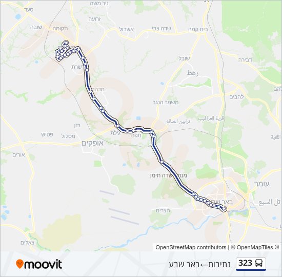 323 bus Line Map