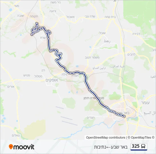 325 Bus Line Map