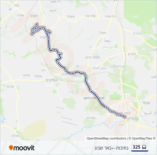 325 Bus Line Map