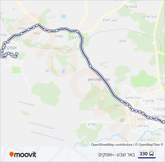 330 bus Line Map