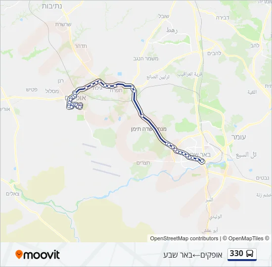 330 Bus Line Map