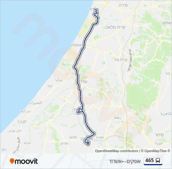 465 Bus Line Map
