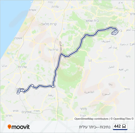 442 Bus Line Map