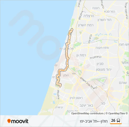 26 Bus Line Map