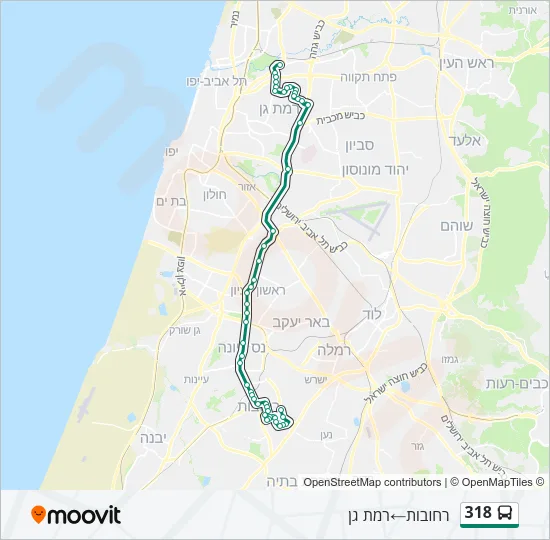 318 Bus Line Map