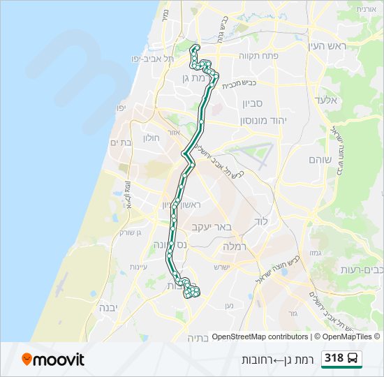 318 bus Line Map