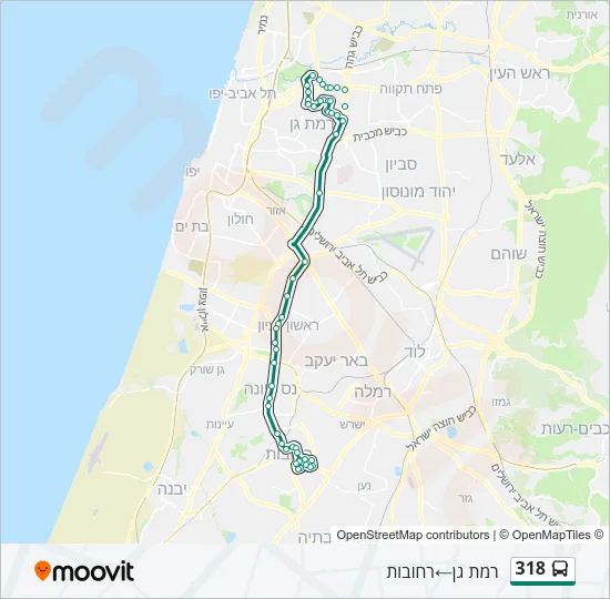318 Bus Line Map