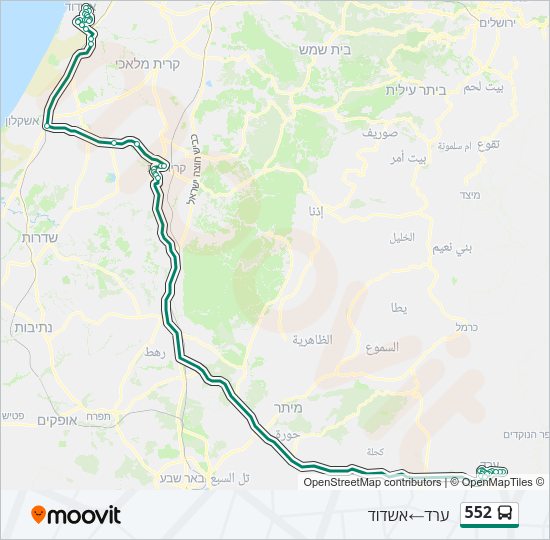 552 bus Line Map