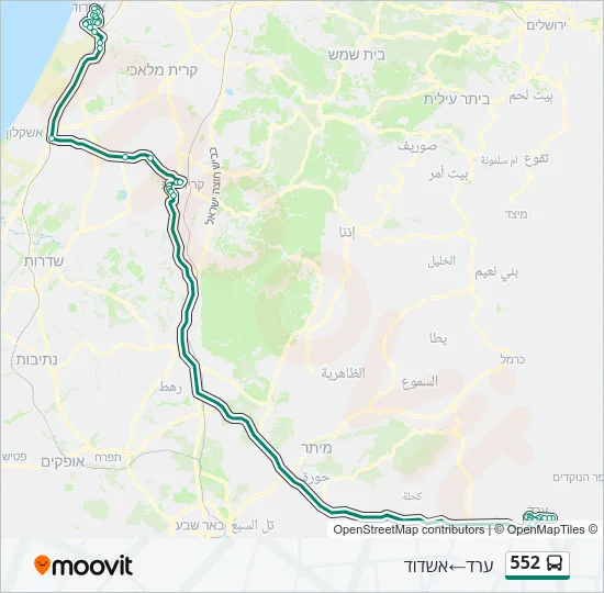 552 Bus Line Map