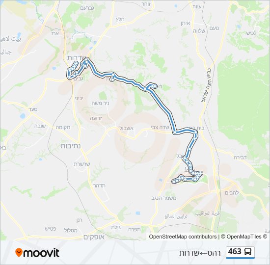 463 Bus Line Map