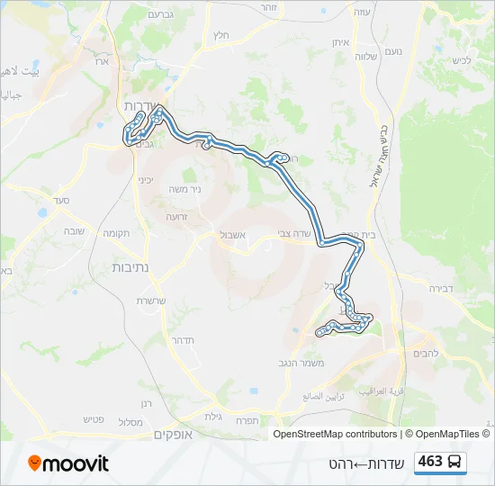 463 Bus Line Map