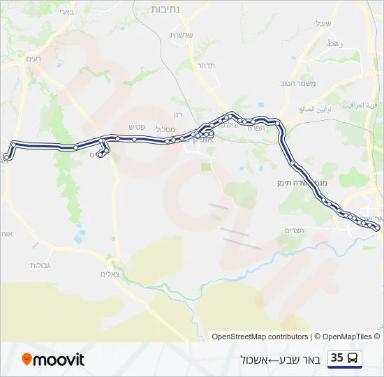 35 Bus Line Map
