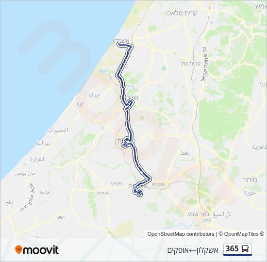 365 Bus Line Map
