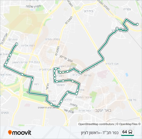 64 Bus Line Map