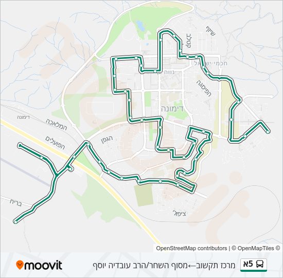 5א Bus Line Map