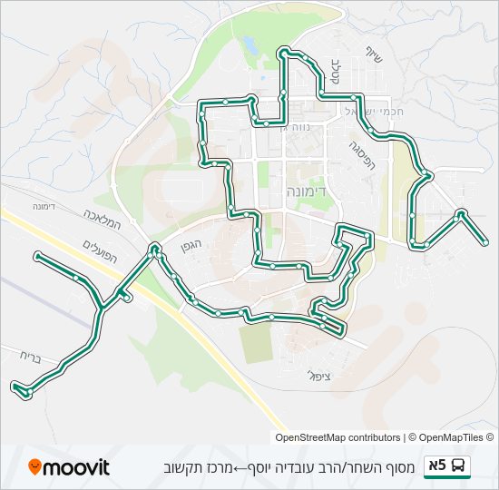 5א Bus Line Map