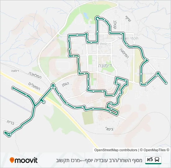 5א Bus Line Map