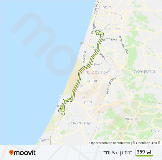 359 Bus Line Map