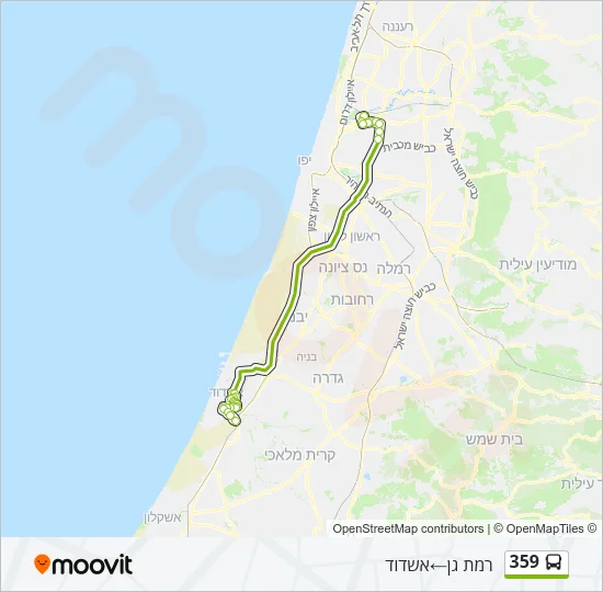 359 Bus Line Map