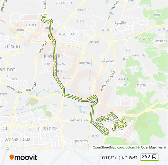 252 Bus Line Map