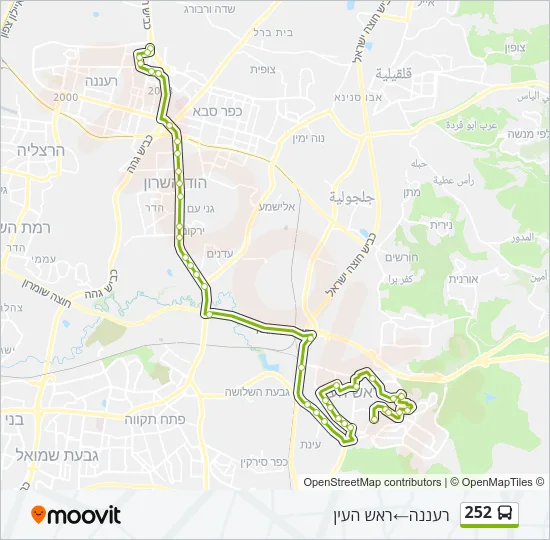 252 Bus Line Map